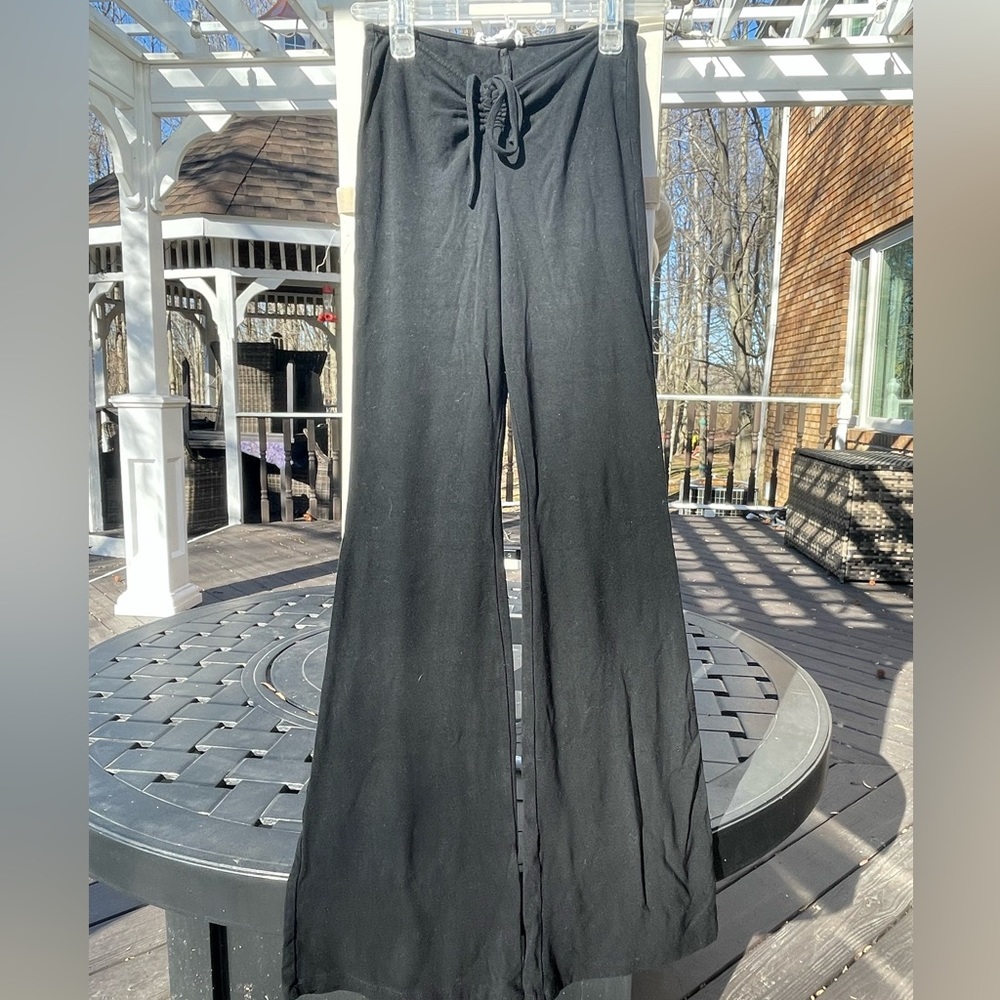 Black flare dress pants